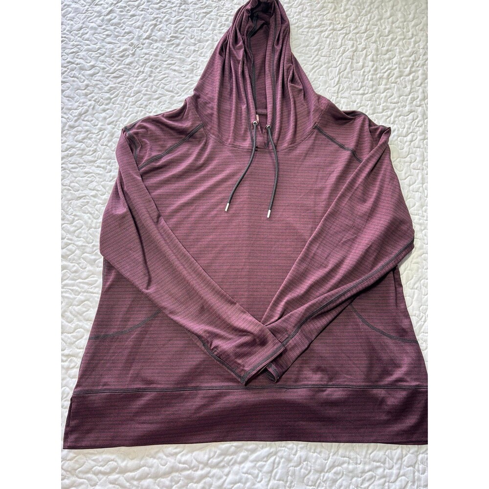 MTA Sport Maroon Drawstring Lightweight Hoodie size 1x